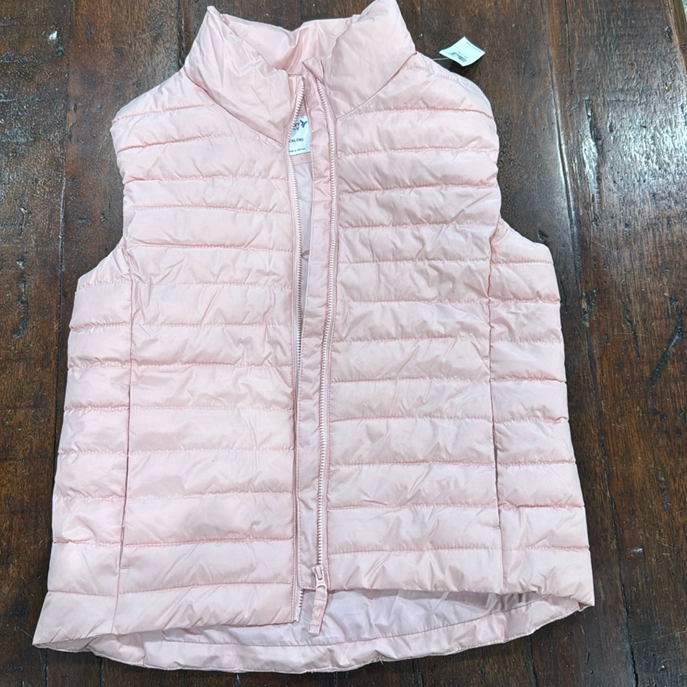 NWT OLD NAVY youth xxlarge light pink puffer vest